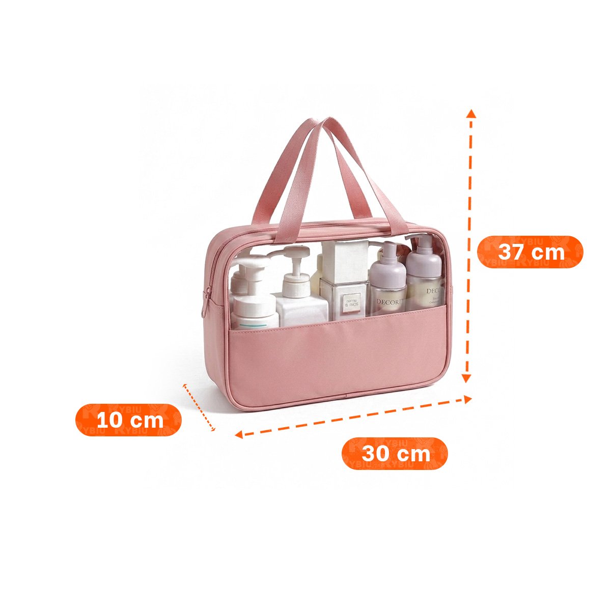 PACK12 EQUIPO NECESER RECTANGULAR CON ASAS ROSADO TRASLADO VELOZ Y+REGALO STICKER - 4