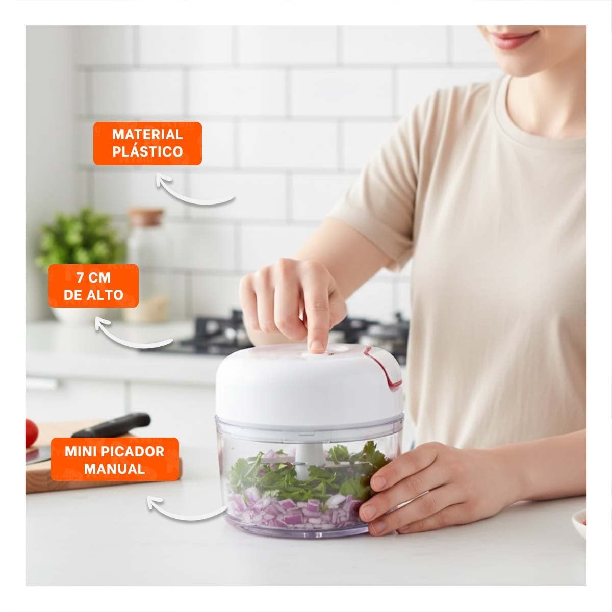 ACCESORIO DE COCINA PARA JUGO NATURAL DE NARANJA CELESTE Y+LIGAS REGALO - 2