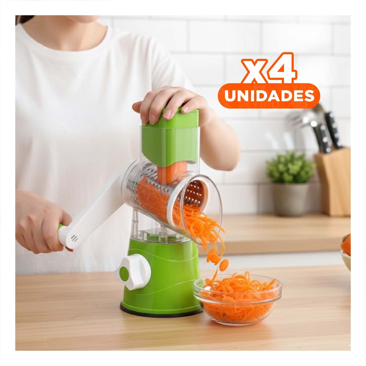 PACK4 HERRAMIENTA MANUAL PARA JUGO DE NARANJA CON MEDIDOR CELESTE - 1