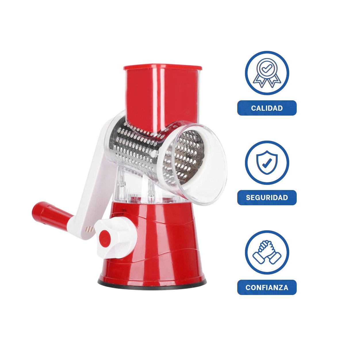 ACCESORIO DE COCINA PARA JUGO NATURAL DE NARANJA CELESTE Y+LIGAS REGALO - 3