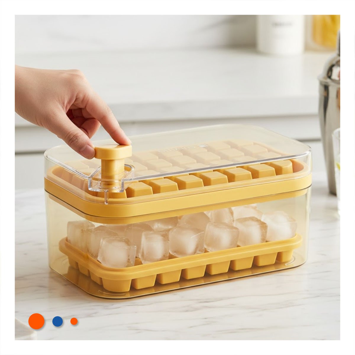 PACK6 ACCESORIO BLANCO PARA CUBOS DE HIELO CON SISTEMA CLIC - 3
