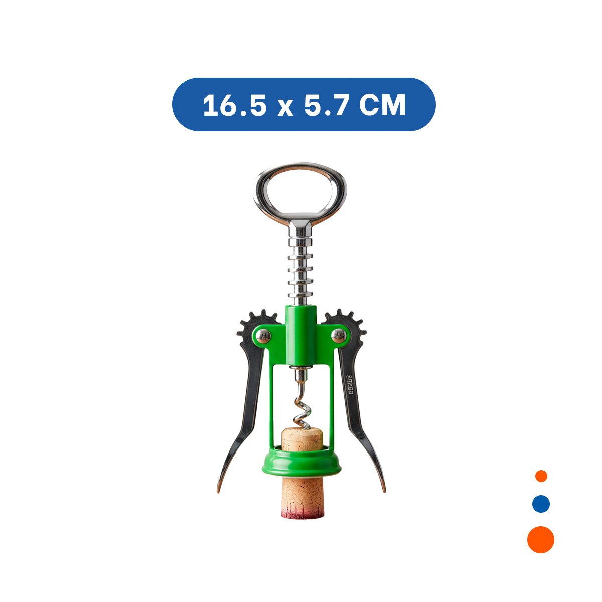 PACK2 UTENSILIO MANUAL 16,5 CM VERDE COMPACTO PARA HOGAR - 4