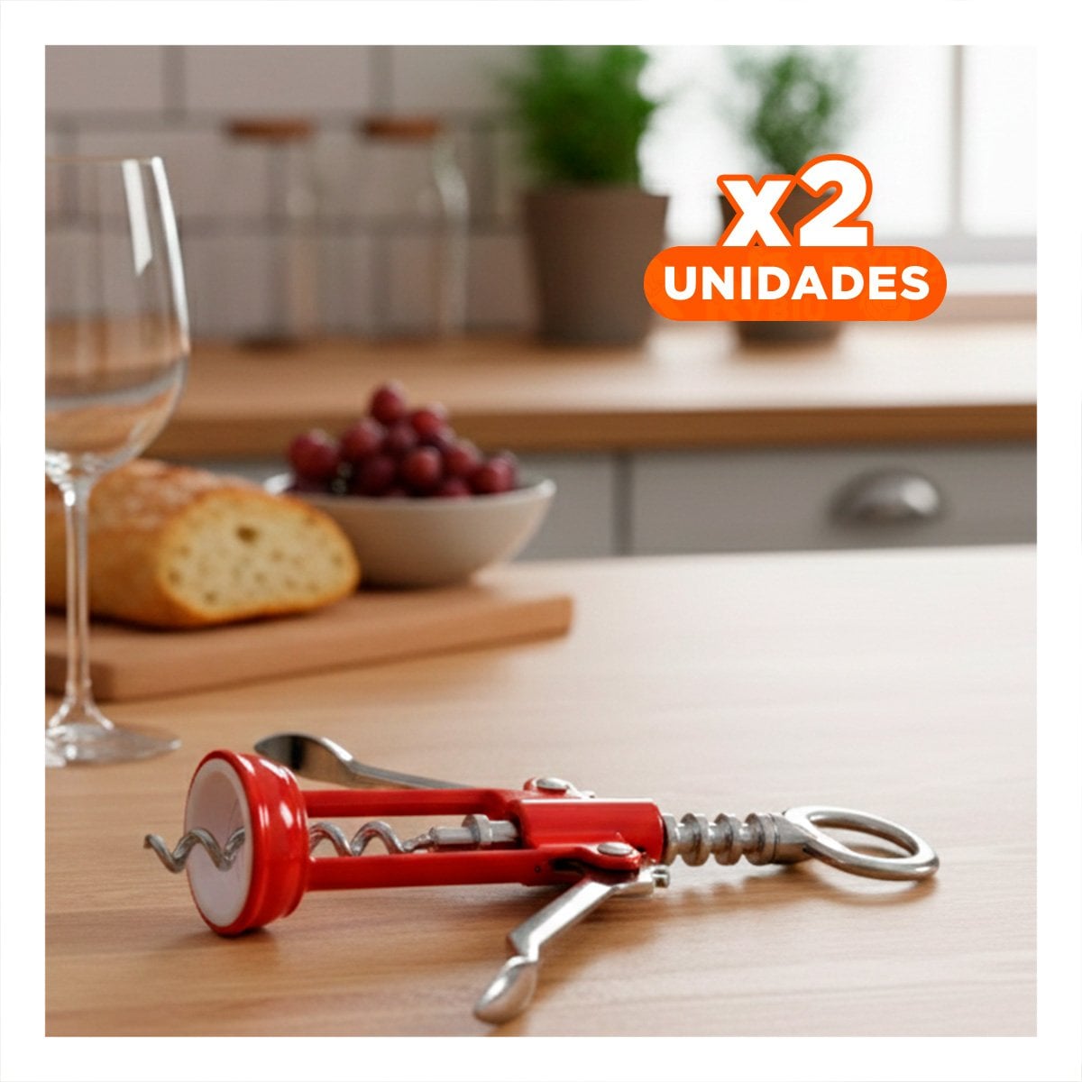 PACK2 UTENSILIO MANUAL VERDE 16,5 CM PRACTICO EN REUNIONES Y+REGALO STICKER - 1