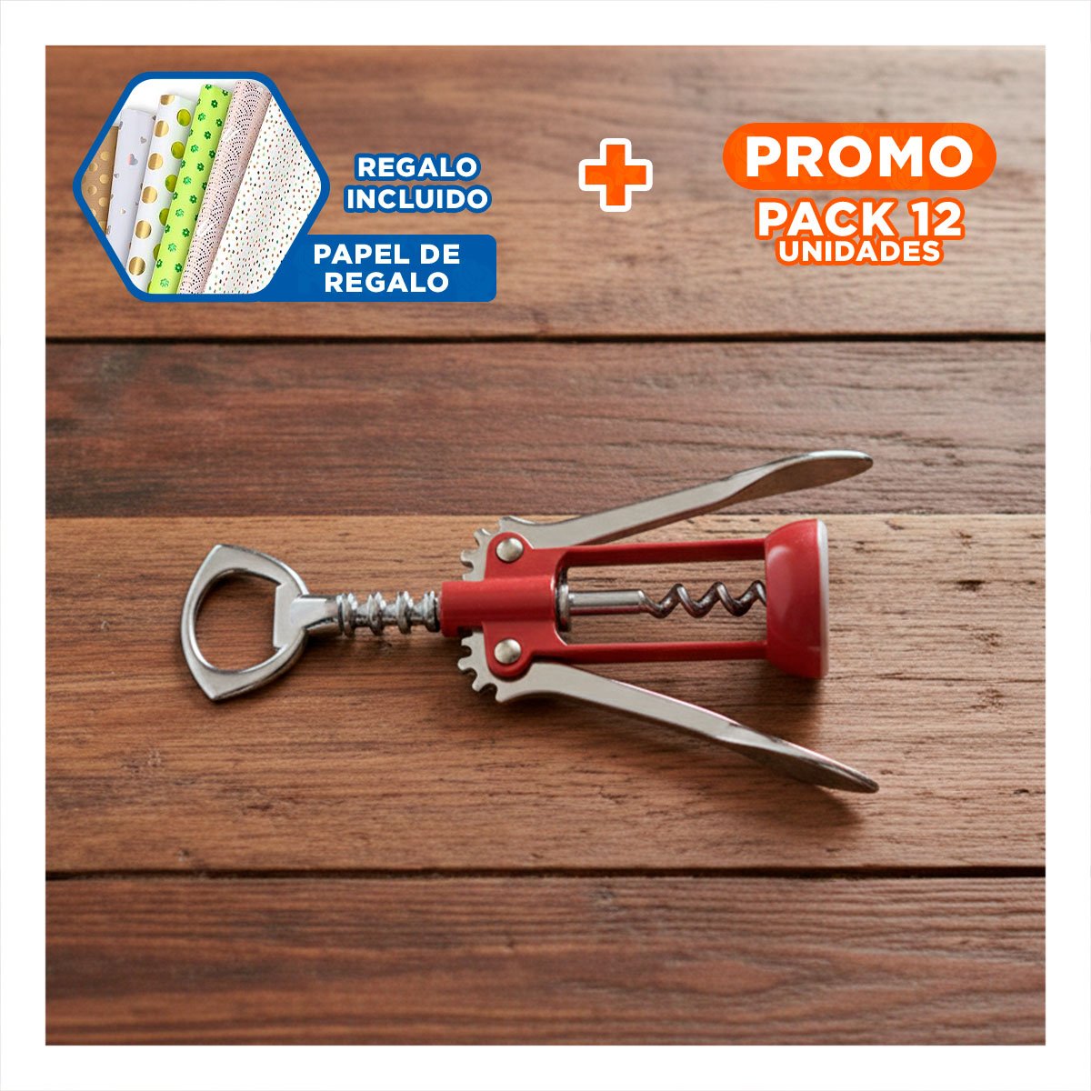 PACK12 HERRAMIENTA VERDE 16,5 CM MANUAL USO DIARIO EN COCINA Y+PAPEL REGALO - 1