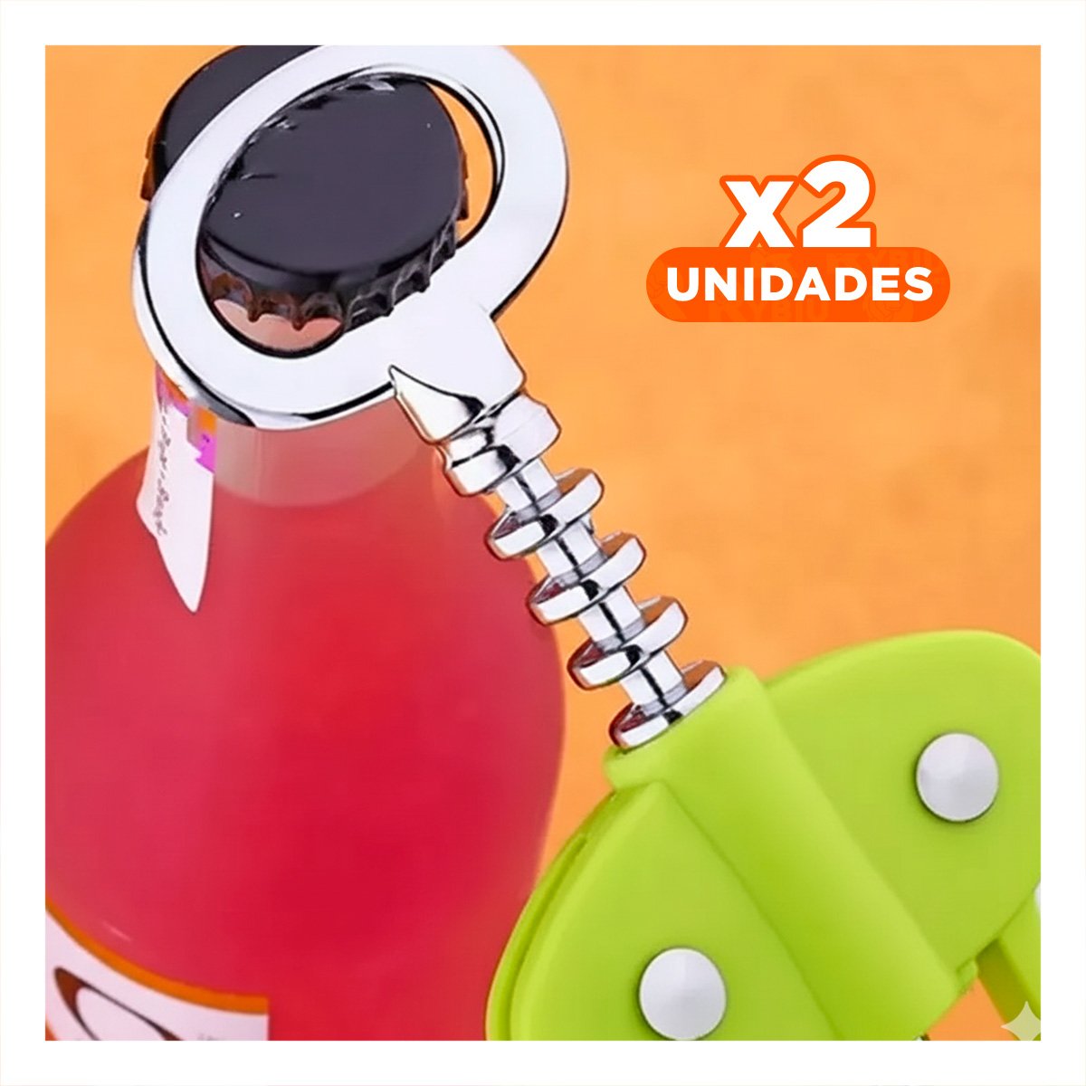 PACK2 UTENSILIO MANUAL VERDE 16,5 CM PRACTICO EN REUNIONES Y+REGALO STICKER - 1