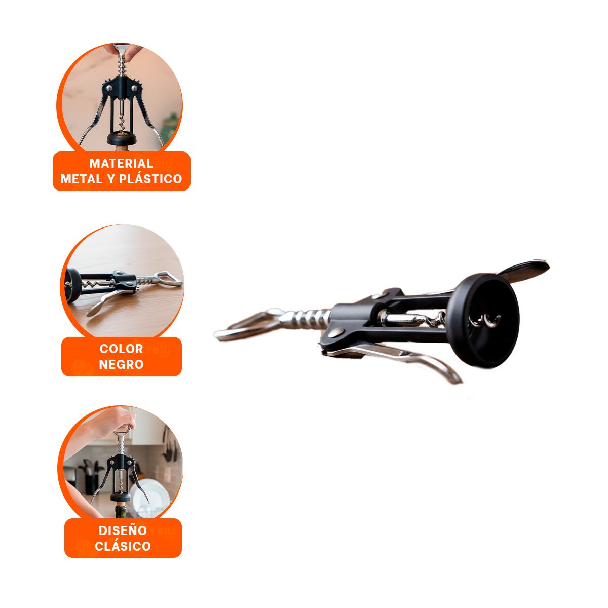 EXTRACTOR VERDE 16,5 CM MANUAL DISENO FUNCIONAL PARA COCINA - 3