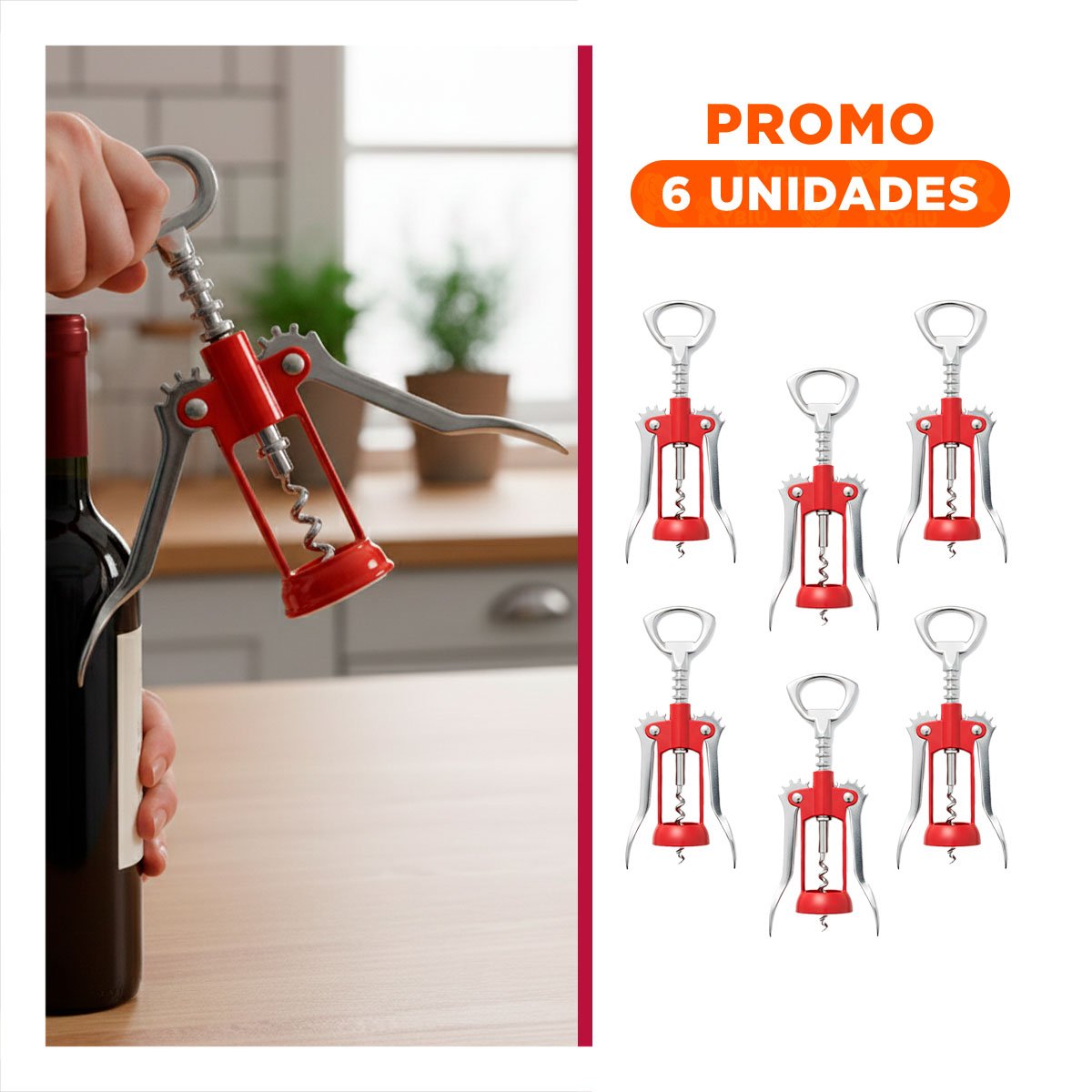 PACK6 ACCESORIO MANUAL 16,5 CM VERDE FUNCIONAL PARA BOTELLAS - 1