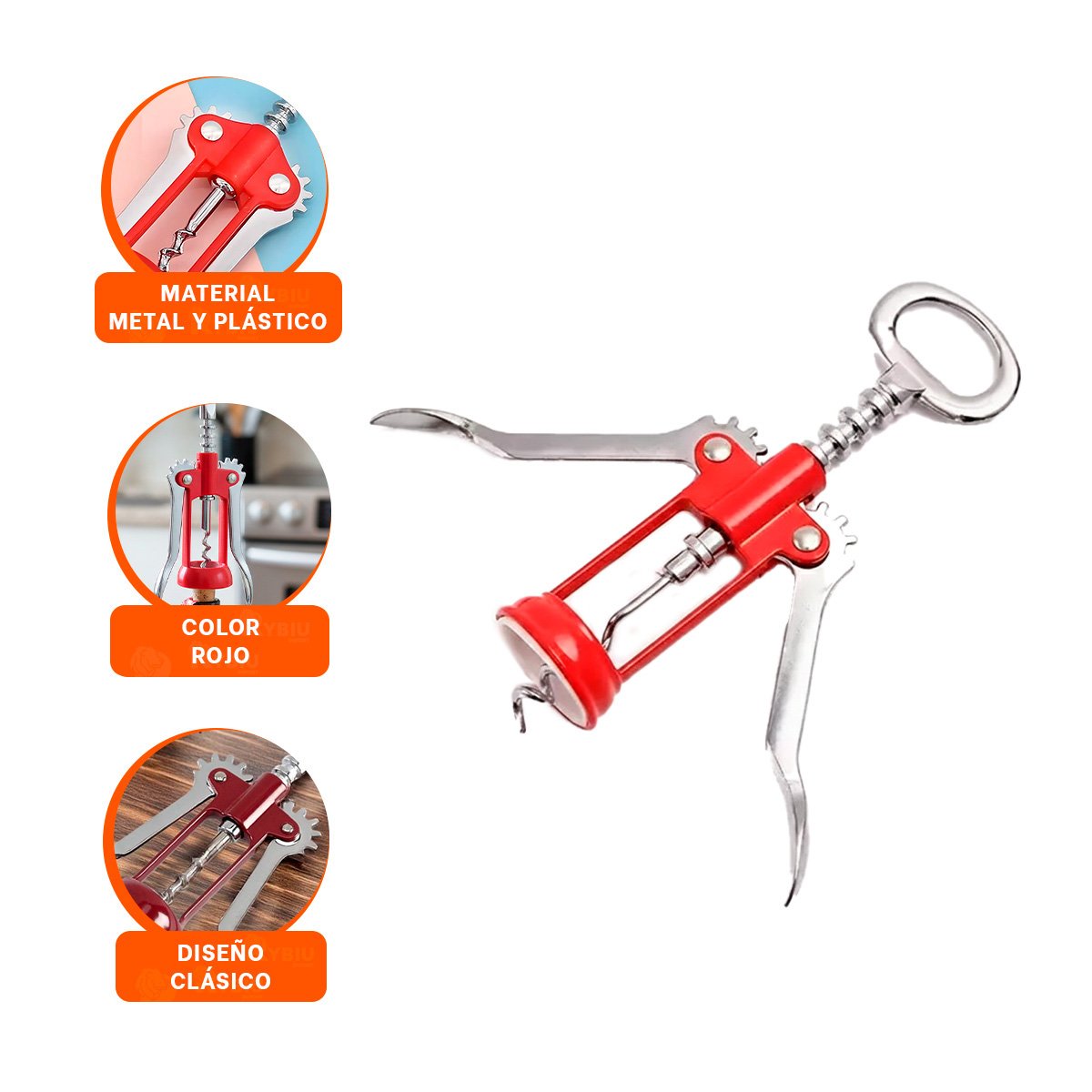 EXTRACTOR VERDE 16,5 CM MANUAL DISENO FUNCIONAL PARA COCINA - 3