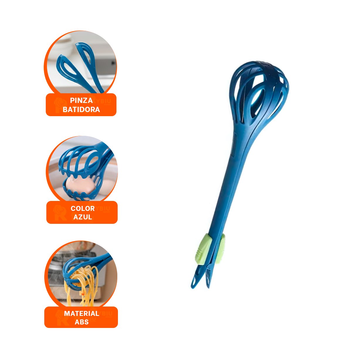 PACK6 DISPOSITIVO MANUAL PARA EXPRIMIR NARANJA 1000 ML CELESTE Y+REGALO STICKER - 2