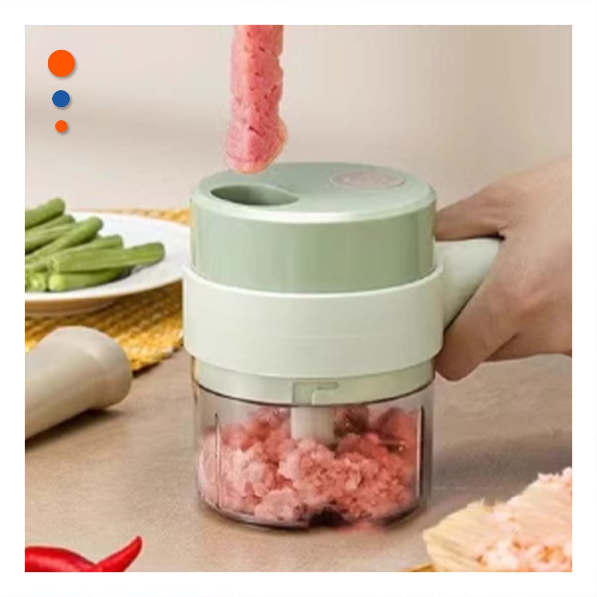 PACK12 DISPOSITIVO DE COCINA CON JARRA MEDIDORA COLOR CELESTE - 5