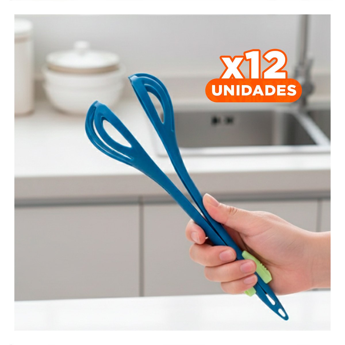 PACK12 DISPOSITIVO DE COCINA CON JARRA MEDIDORA COLOR CELESTE - 1