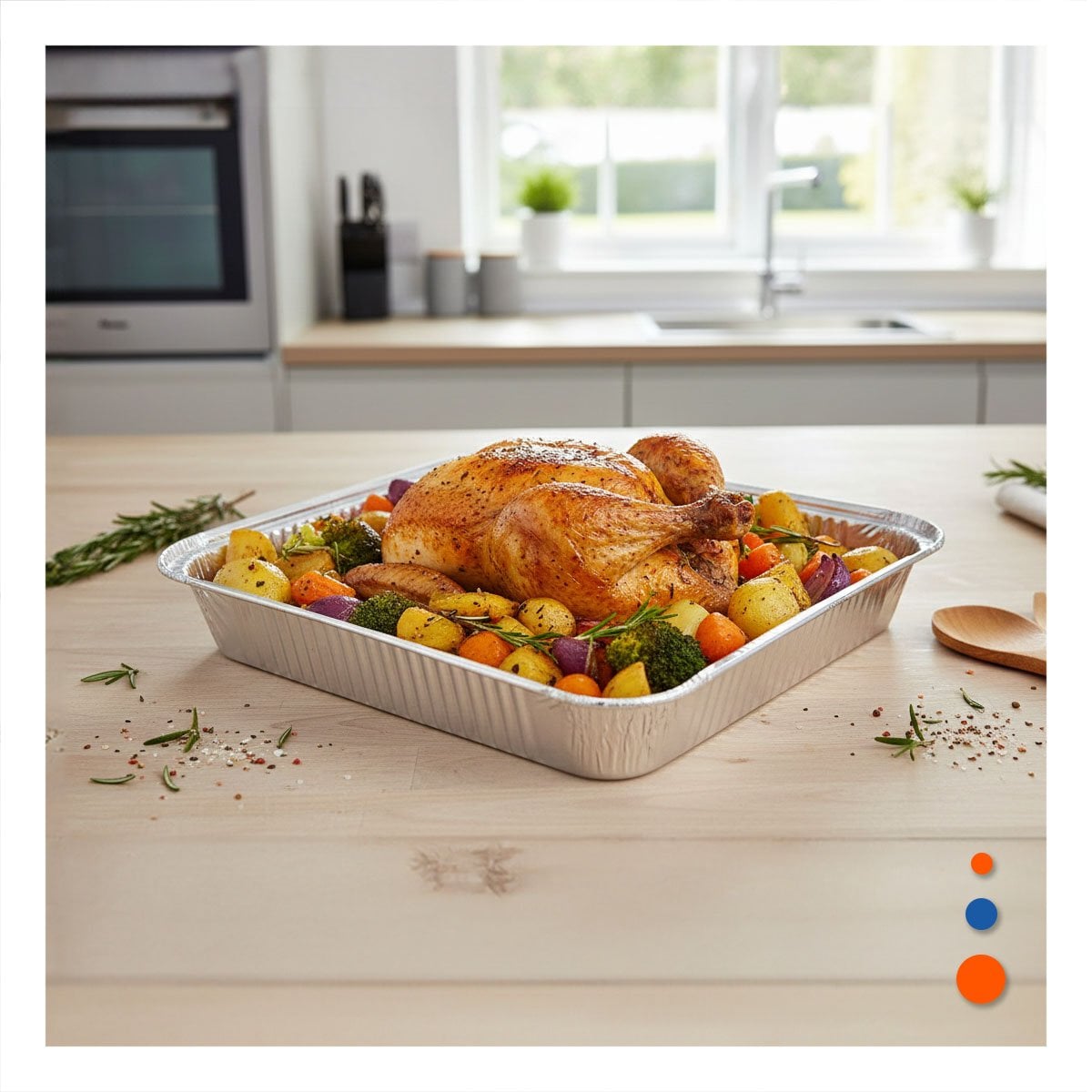 PACK6 PICADORA PARA COCINA MULTIFUNCIONAL 1 5L BLANCO Y PLOMO PARA ALIMENTOS Y+PAPEL REGALO - 5