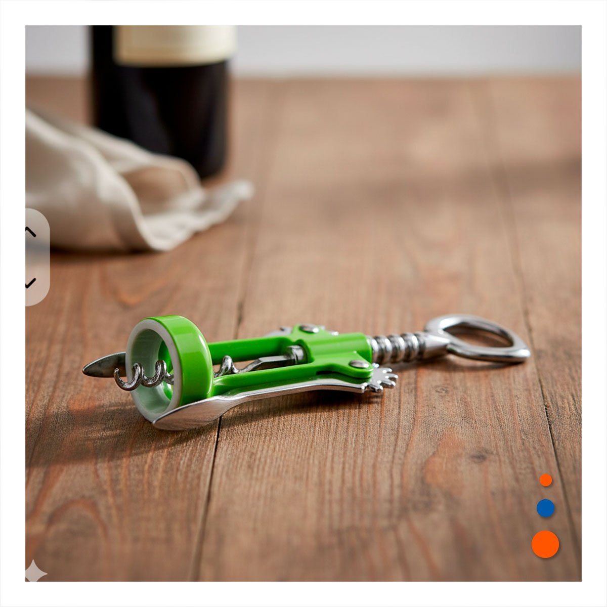 PACK2 UTENSILIO VERDE MANUAL 16,5 CM FUNCIONAL PARA BOTELLAS Y+PAPEL REGALO - 2