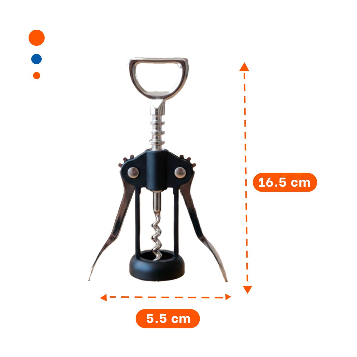 PACK4 ACCESORIO PARA VINO MANUAL 16,5 CM VERDE PRACTICO - 4