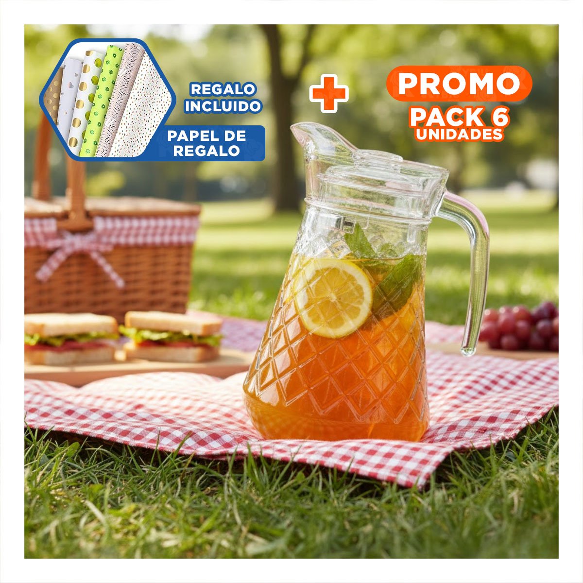 PACK6 ACCESORIO DOBLE BLANCO PARA HIELO CON FACIL DESMOLDE Y+PAPEL REGALO - 1