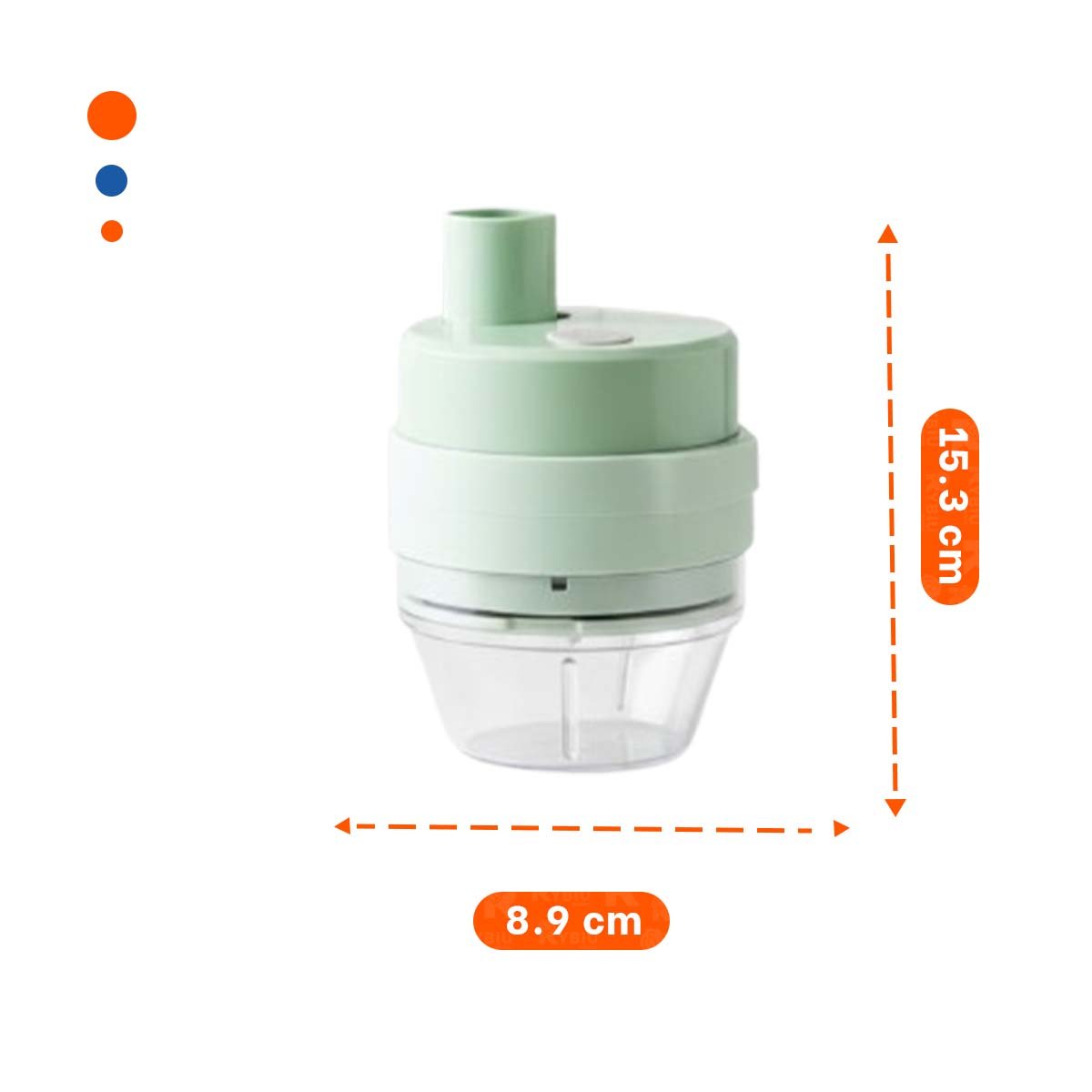 ACCESORIO MANUAL CON JARRA MEDIDORA 1000 ML COLOR CELESTE Y+POST IT - 4