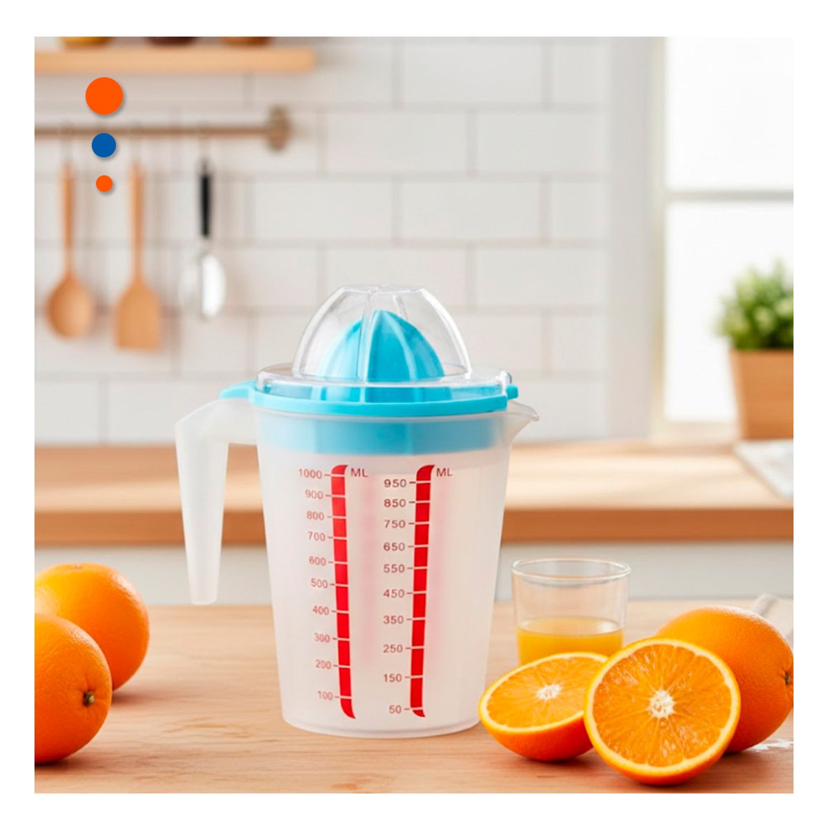 PACK12 DISPOSITIVO COMPACTO CON RECIPIENTE GRADUADO 1000 ML CELESTE Y+REGALO STICKER - 3