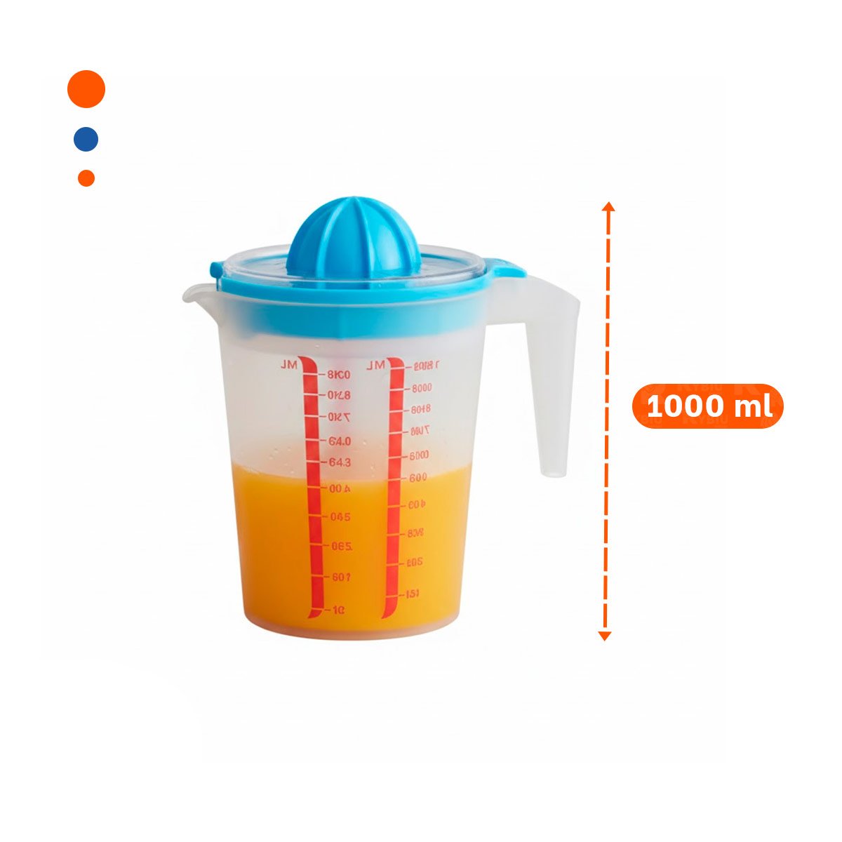PACK12 DISPOSITIVO COMPACTO CON RECIPIENTE GRADUADO 1000 ML CELESTE Y+REGALO STICKER - 4