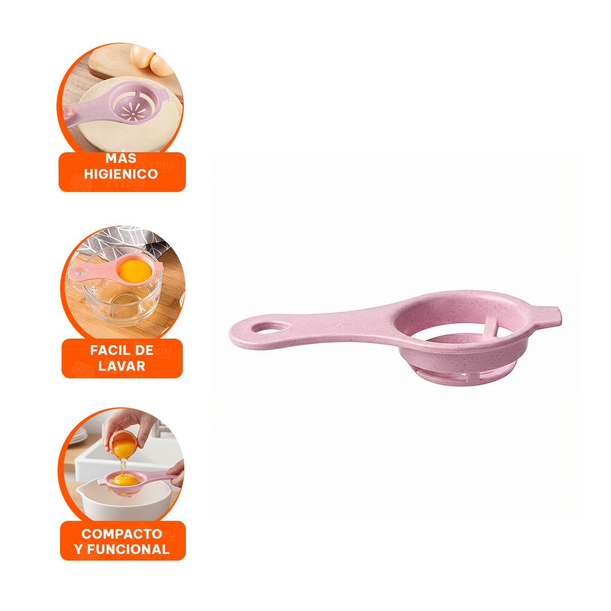 UTENSILIO PRACTICO CON RECIPIENTE GRADUADO 1000 ML CELESTE - 3