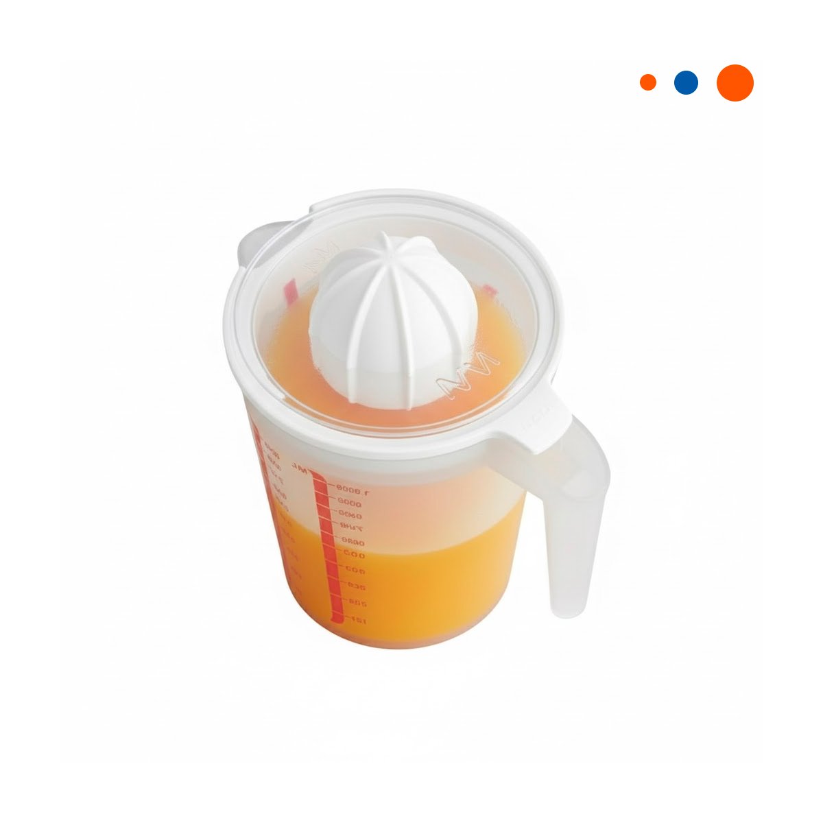 UTENSILIO FUNCIONAL PARA EXPRIMIR CITRICOS 1000 ML CELESTE Y+REGALO STICKER - 3