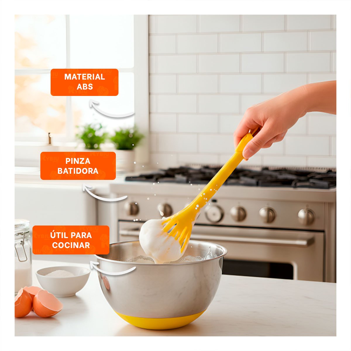 UTENSILIO FUNCIONAL PARA EXPRIMIR CITRICOS 1000 ML CELESTE Y+REGALO STICKER - 5