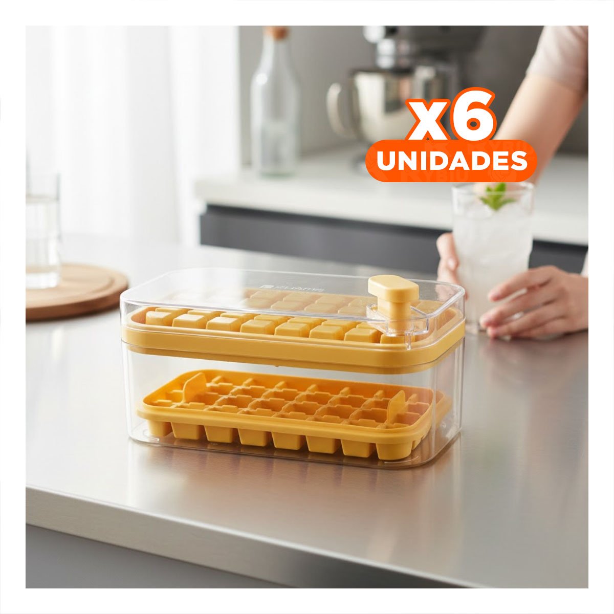 PACK6 ACCESORIO FLEXIBLE BLANCO PARA PREPARAR CUBOS EN CASA Y+REGALO STICKER - 1