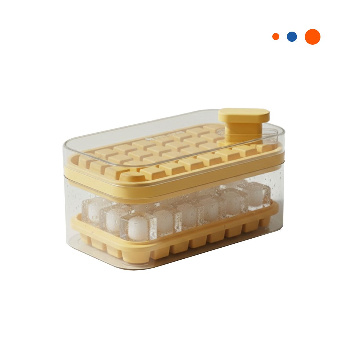 PACK4 CONTENEDOR COMPACTO BLANCO PARA PREPARAR HIELO DIARIO Y+PAPEL REGALO - 3