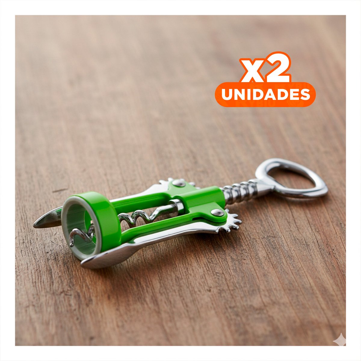 PACK2 UTENSILIO MANUAL VERDE 16,5 CM PRACTICO EN REUNIONES Y+REGALO STICKER - 1