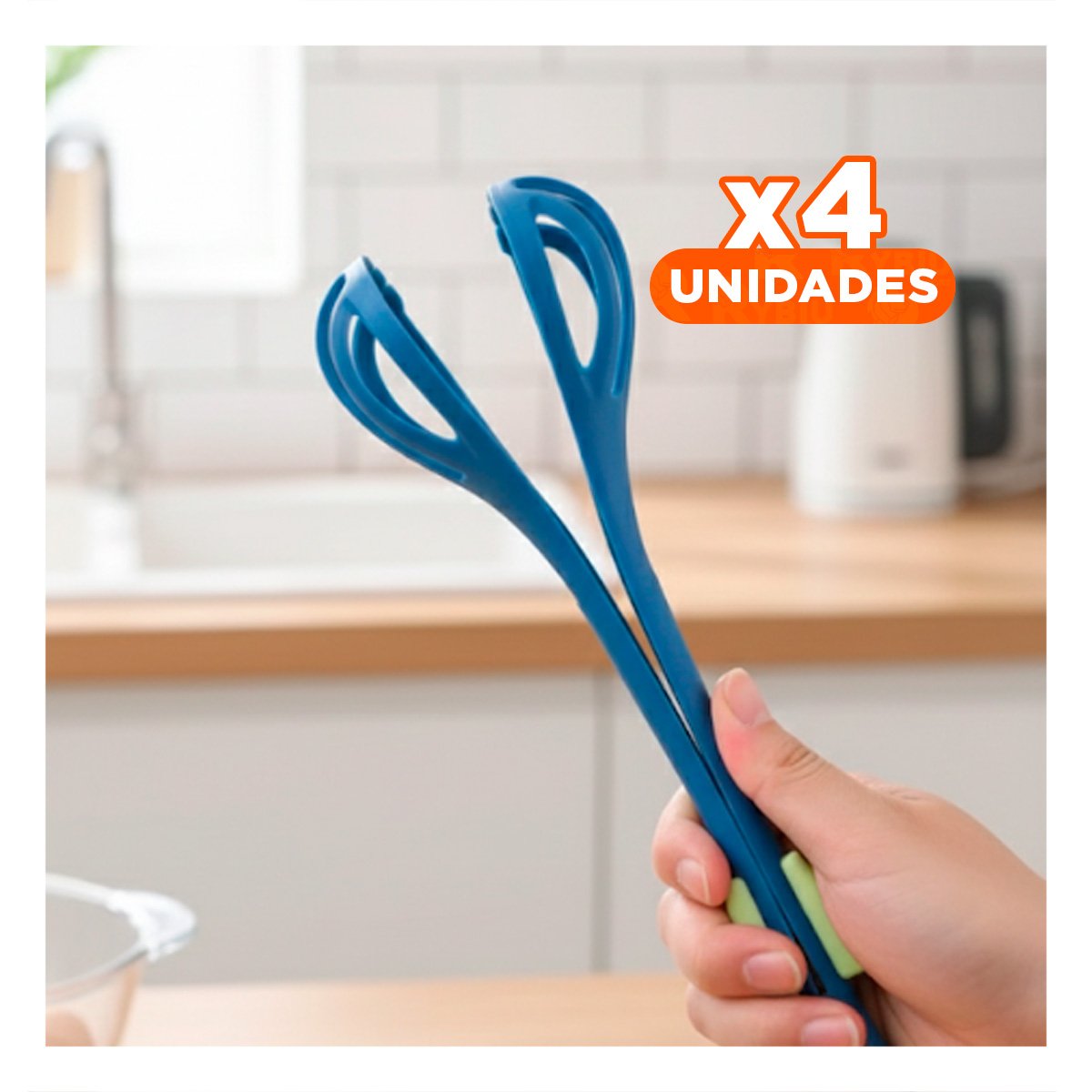 PACK4 HERRAMIENTA MANUAL PARA JUGO DE NARANJA CON MEDIDOR CELESTE - 1