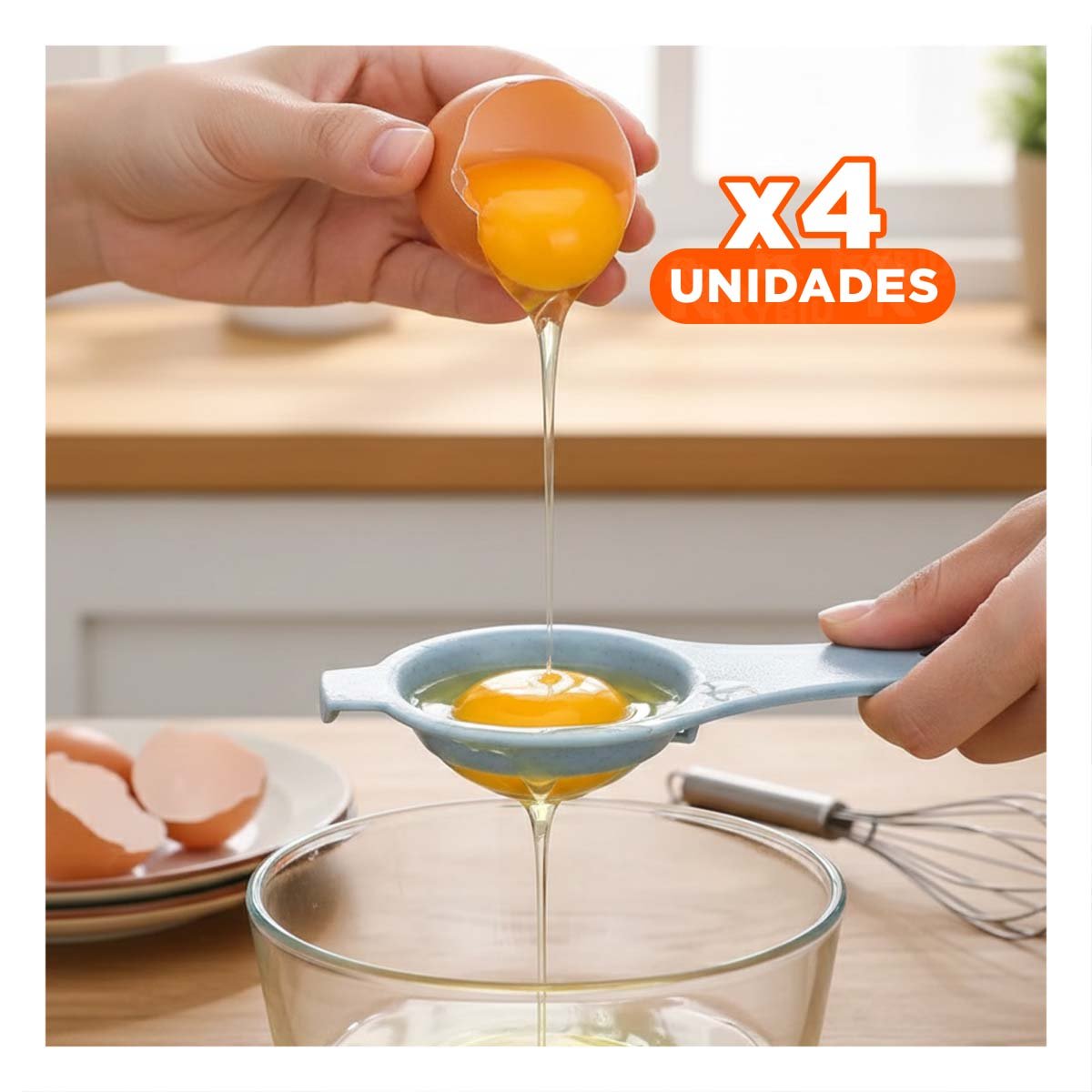 PACK4 HERRAMIENTA MANUAL PARA JUGO DE NARANJA CON MEDIDOR CELESTE - 1