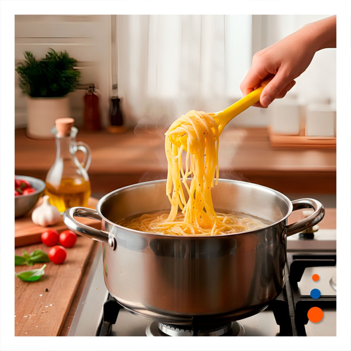 PACK4 HERRAMIENTA DE COCINA CON DEPOSITO 1000 ML COLOR CELESTE Y+PAPEL REGALO - 5