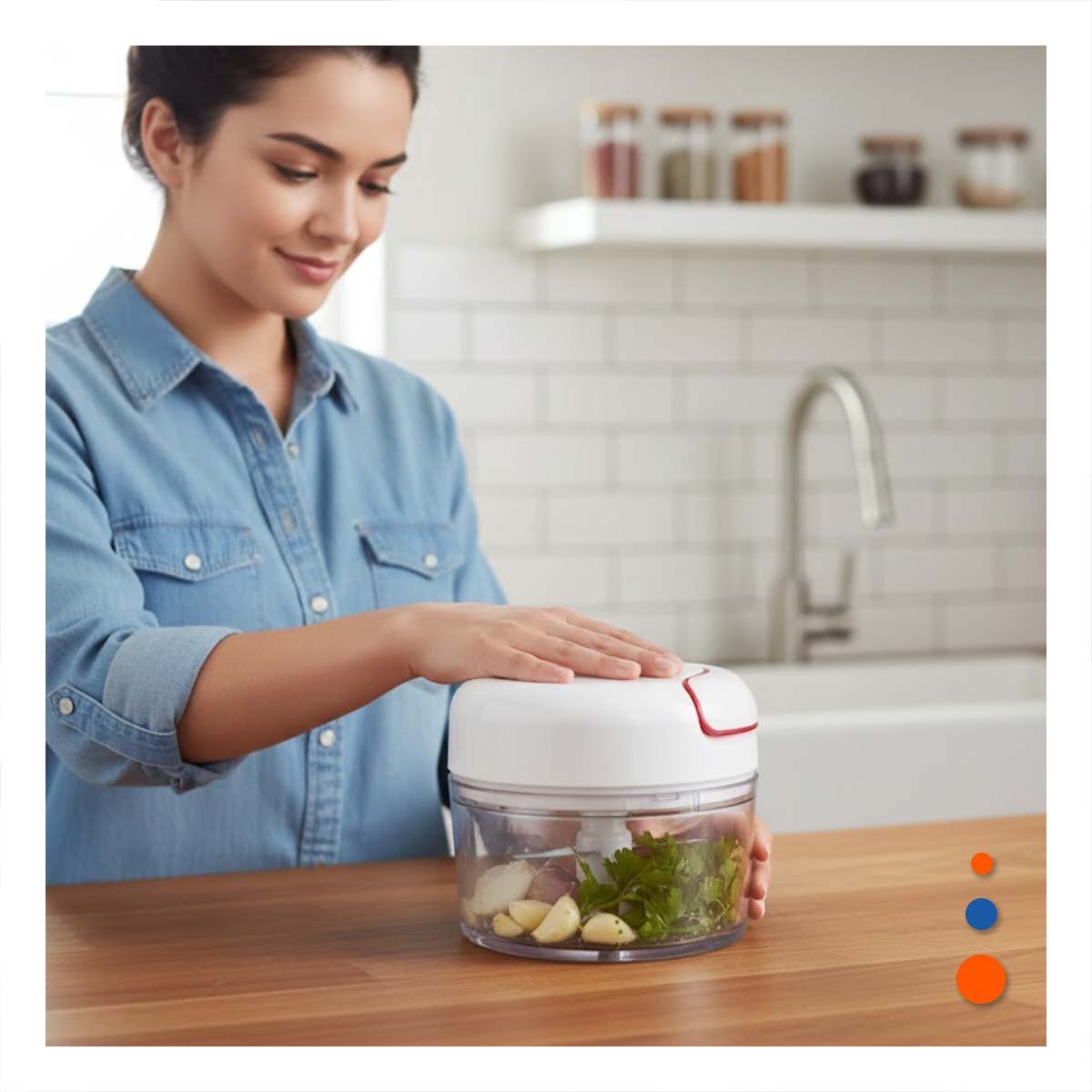 PACK6 HERRAMIENTA FUNCIONAL PARA PREPARAR JUGO CASERO CELESTE Y+PAPEL REGALO - 5