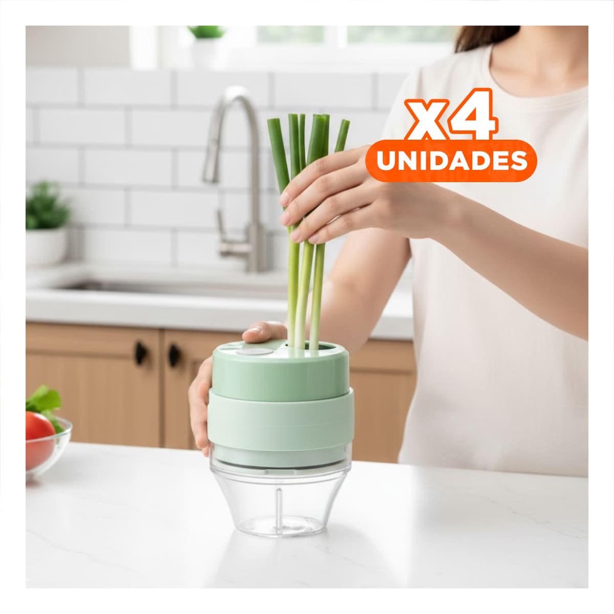 PACK4 HERRAMIENTA MANUAL PARA JUGO DE NARANJA CON MEDIDOR CELESTE - 1