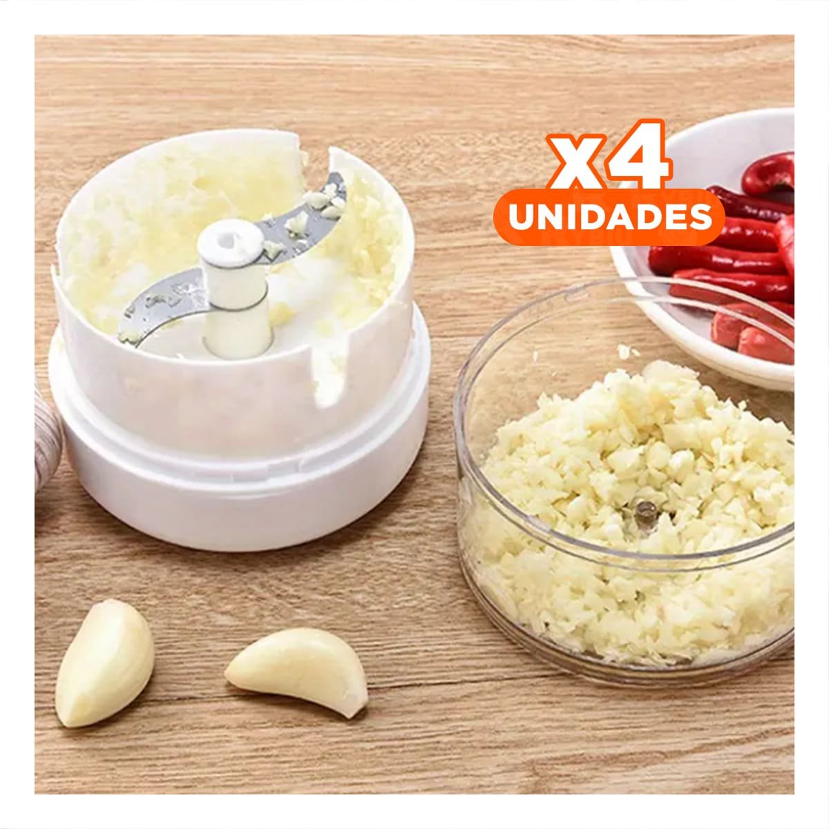 PACK4 HERRAMIENTA MANUAL PARA JUGO DE NARANJA CON MEDIDOR CELESTE - 1