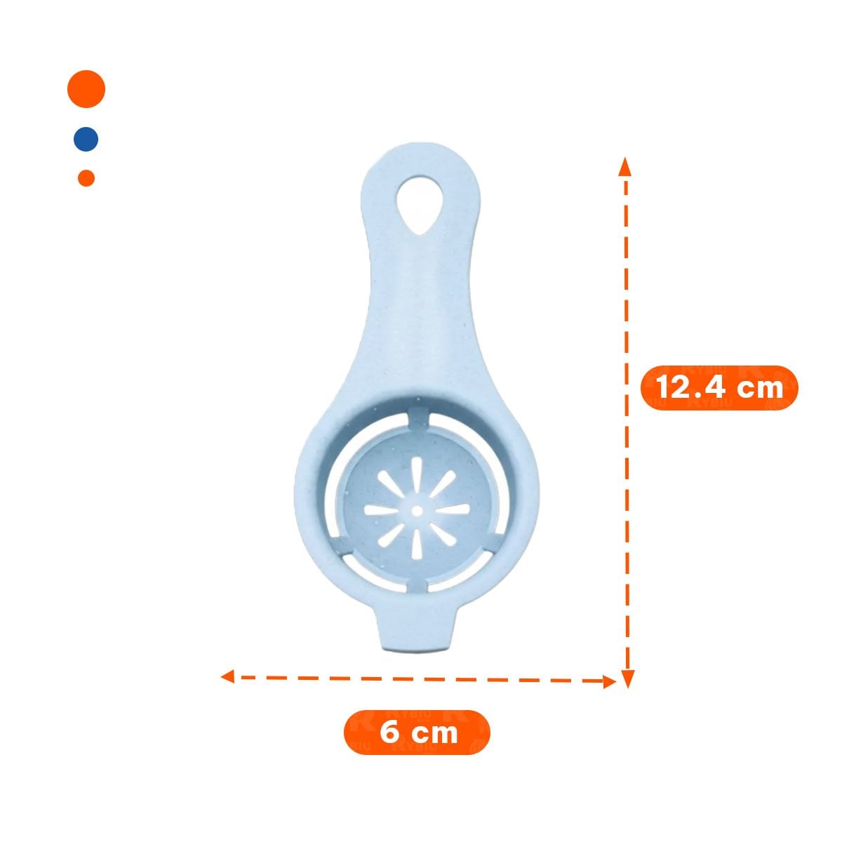 ACCESORIO MANUAL CON JARRA MEDIDORA 1000 ML COLOR CELESTE Y+POST IT - 4