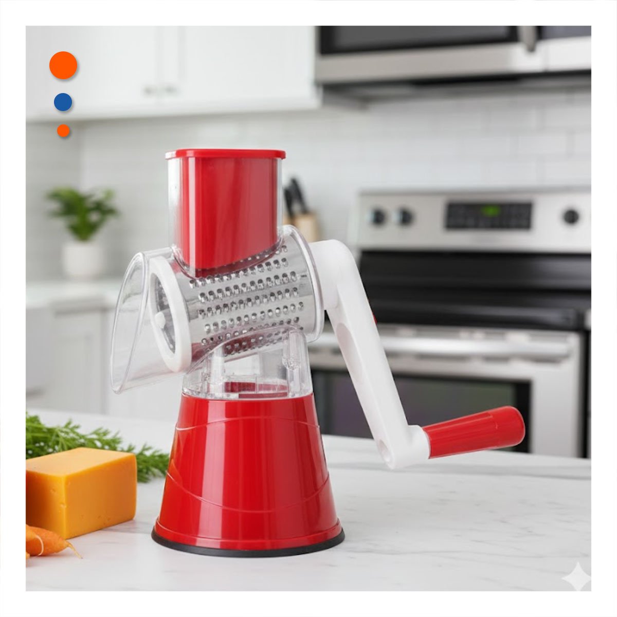 PACK4 HERRAMIENTA MANUAL PARA JUGO DE NARANJA CON MEDIDOR CELESTE - 2