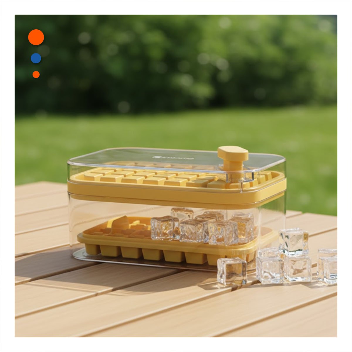 PACK4 CONTENEDOR FLEXIBLE BLANCO PARA CUBOS DE HIELO FACIL USO - 2