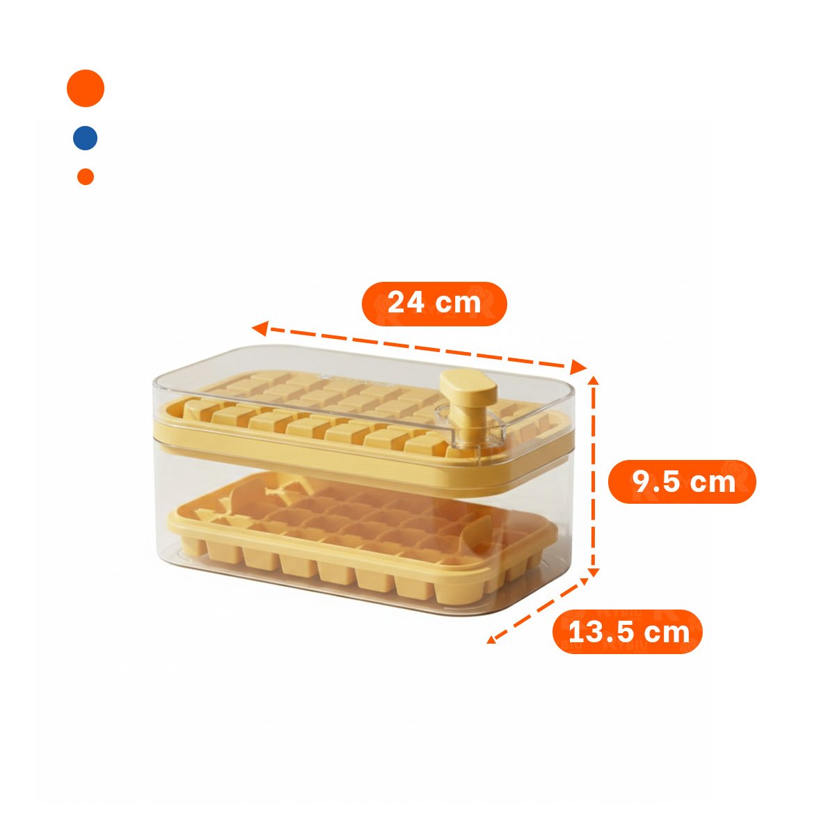 PACK4 CONTENEDOR FLEXIBLE BLANCO PARA CUBOS DE HIELO FACIL USO - 4