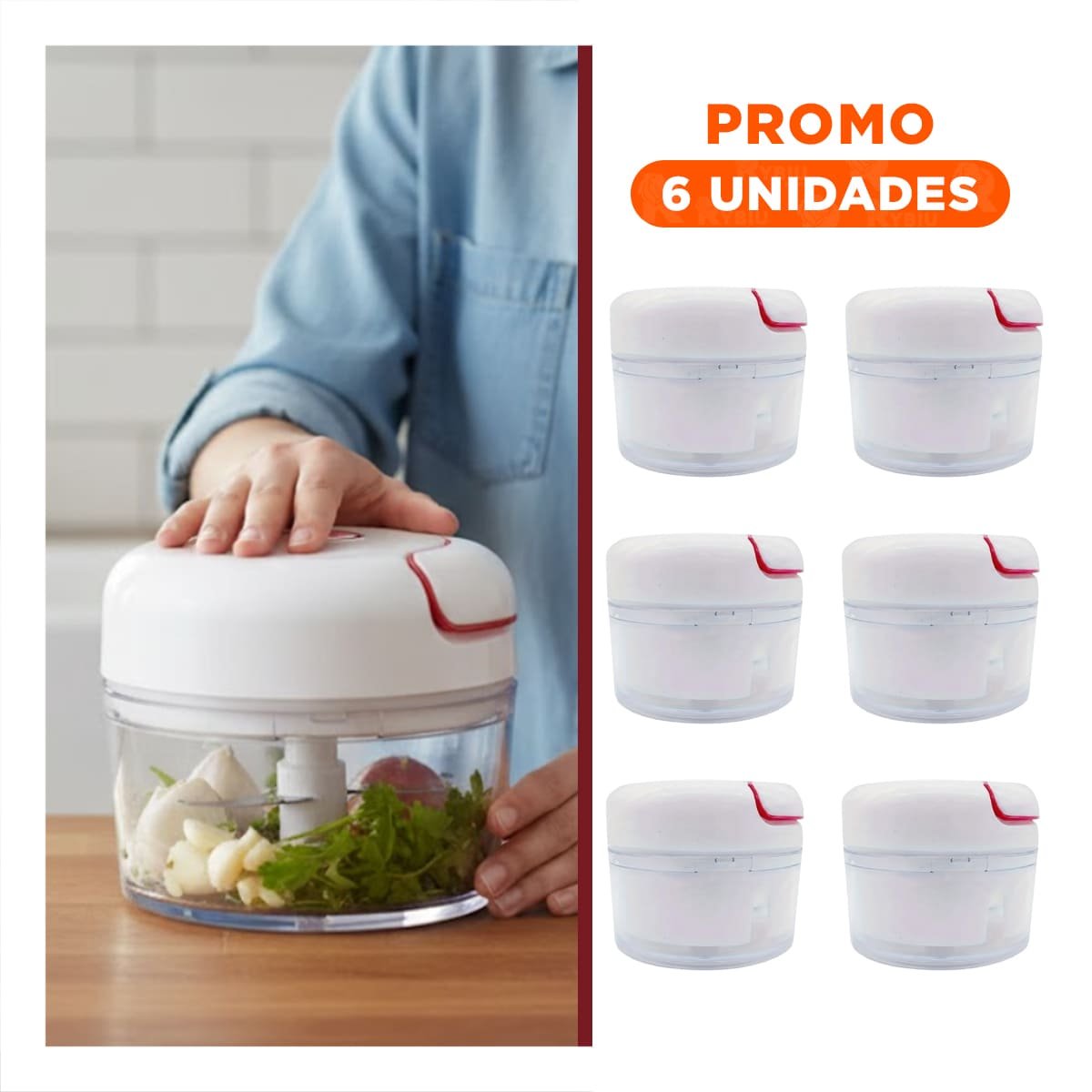 PACK6 HERRAMIENTA COMPACTA CON JARRA GRADUADA 1000 ML CELESTE - 1