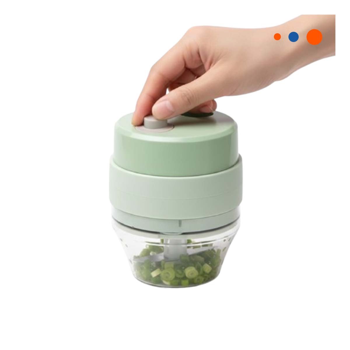 PACK4 HERRAMIENTA DE COCINA CON DEPOSITO 1000 ML COLOR CELESTE Y+PAPEL REGALO - 3