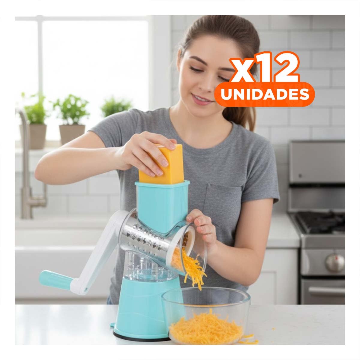 PACK12 DISPOSITIVO DE COCINA CON JARRA MEDIDORA COLOR CELESTE - 1