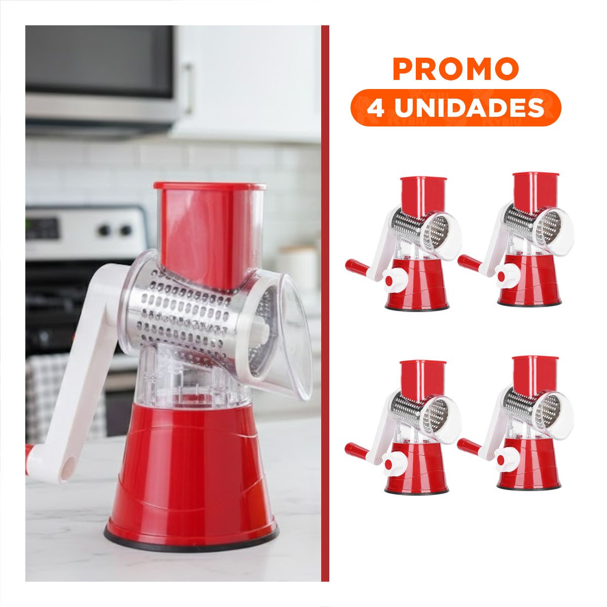 PACK4 HERRAMIENTA PRACTICA PARA EXPRIMIR NARANJA NATURAL CELESTE Y+REGALO STICKER - 1