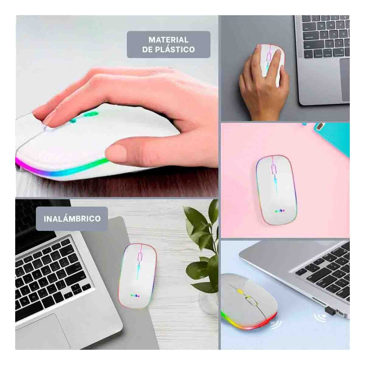 PACK6 CONTROL COMPACTO BLANCO PARA MANEJO EFICIENTE EN LAPTOP MODERNA Y+PAPEL REGALO - 3