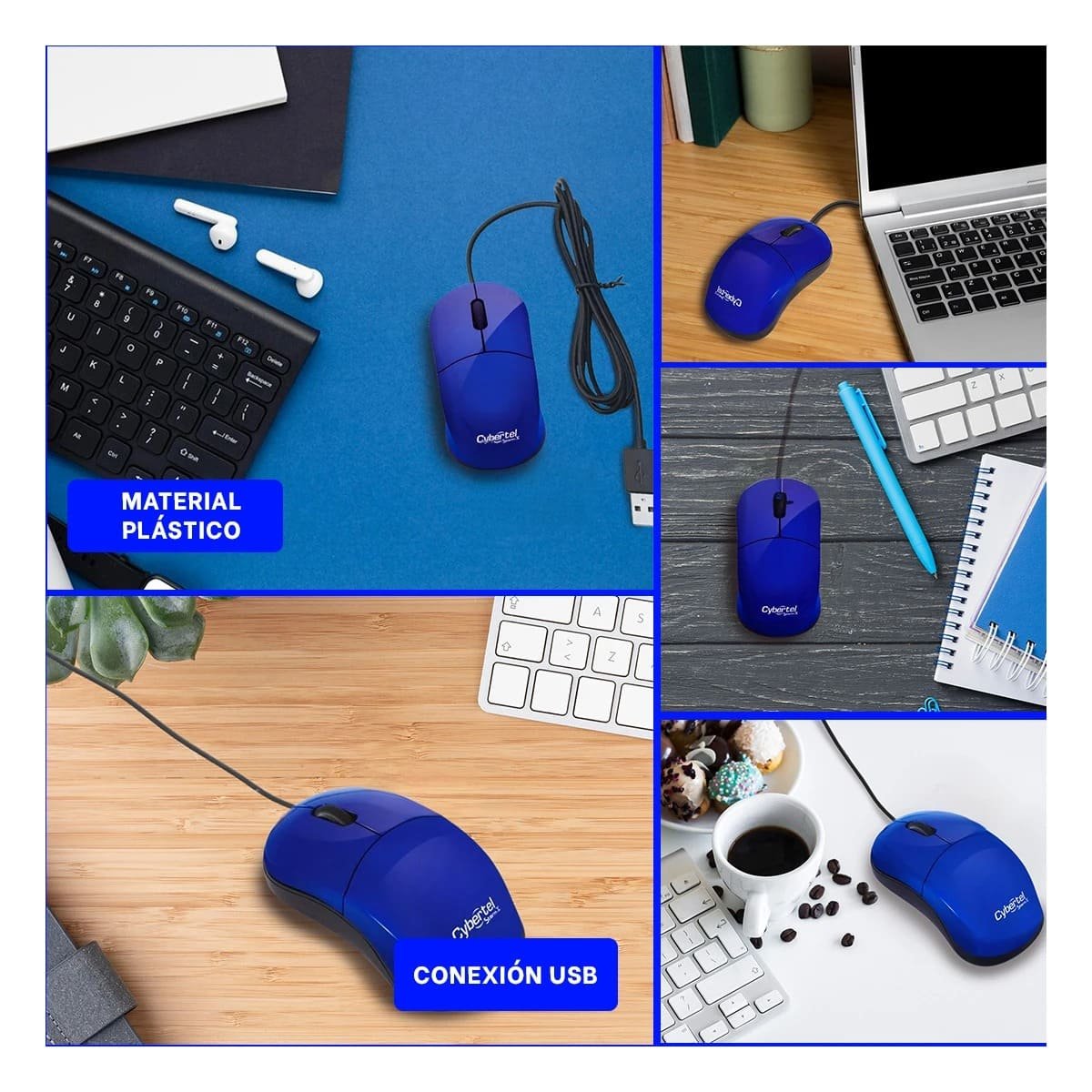 MOUSE GAMER AZUL PORTATIL CON ALTA PRECISIÓN Y BOTONES RAPIDOS Y+LIGAS REGALO - 5