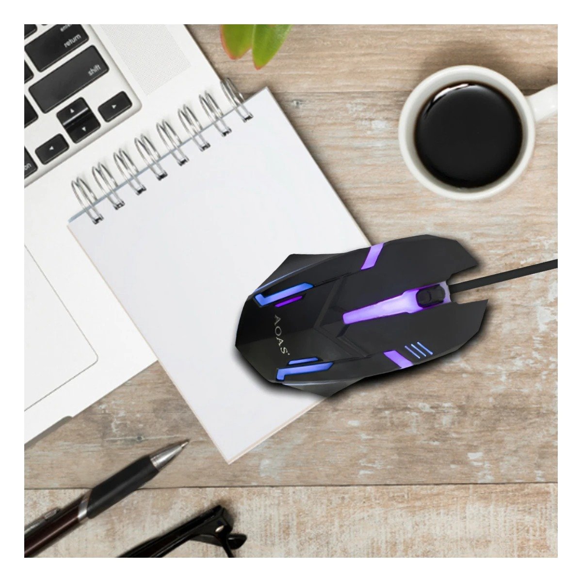 PACK12 CONTROLADOR GAMER CON ILUMINACION LED Y DISENO PRACTICO PARA GAMING Y+PAPEL REGALO - 5