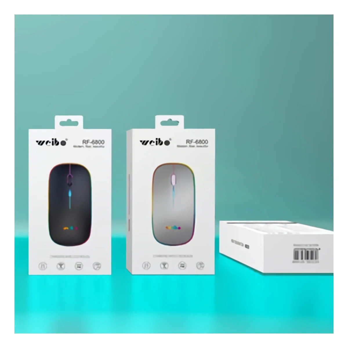 PACK2 EQUIPO INALAMBRICO TIPO MOUSE PLOMO PARA PC DE TRABAJO DIARIO Y ESTUDIO - 2