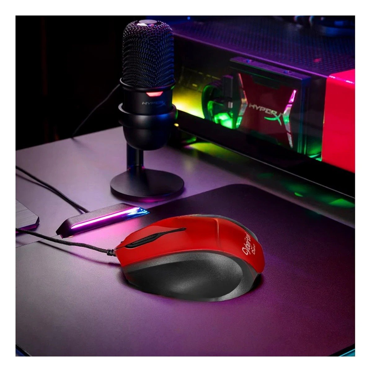 PACK4 RATÓN ROJO ERGONOMICO PARA PC CON BOTONES RAPIDOS Y PRECISIÓN Y+REGALO STICKER - 3