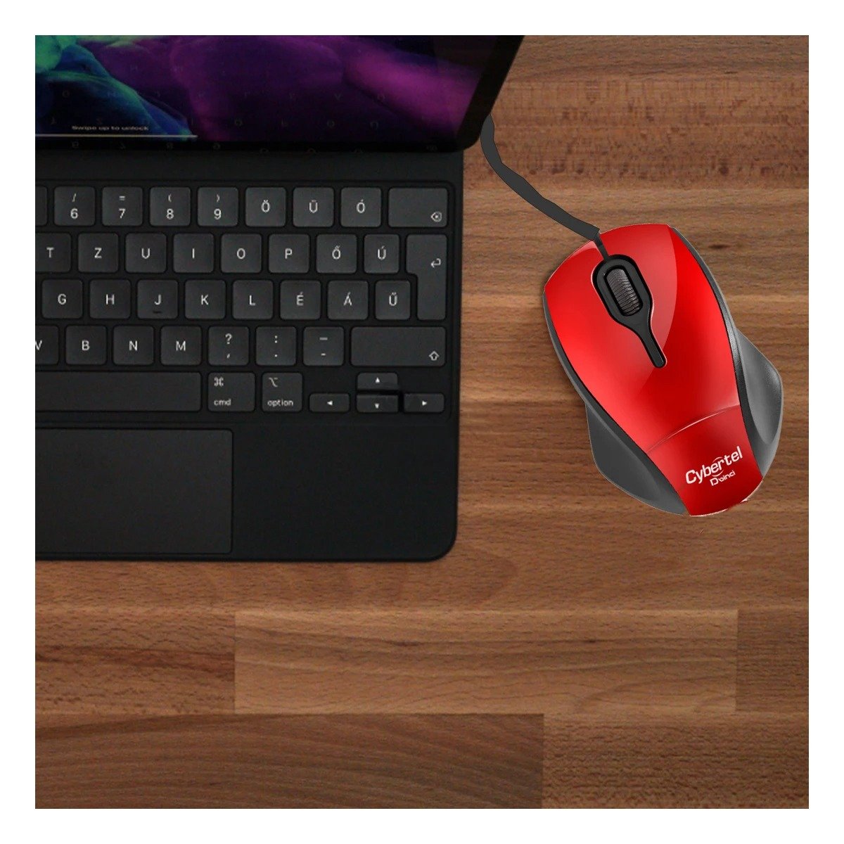 PACK4 RATÓN ROJO ERGONOMICO PARA PC CON BOTONES RAPIDOS Y PRECISIÓN Y+REGALO STICKER - 5