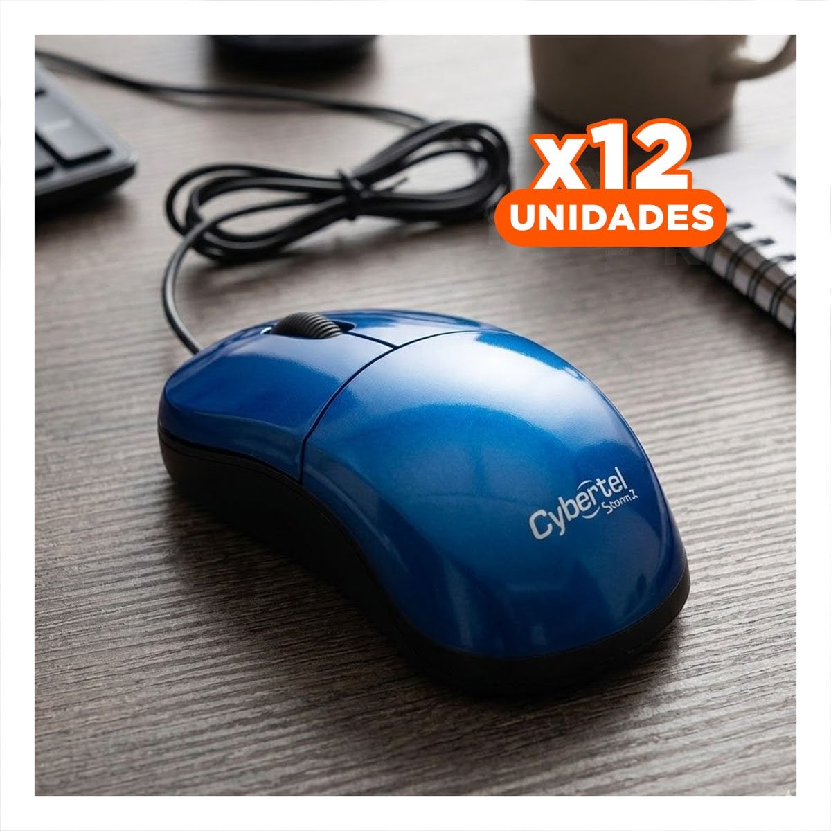 PACK12 MINI MOUSE AZUL PORTATIL PARA PC CON ALTA PRECISIÓN Y CONTROL TOTAL - 1