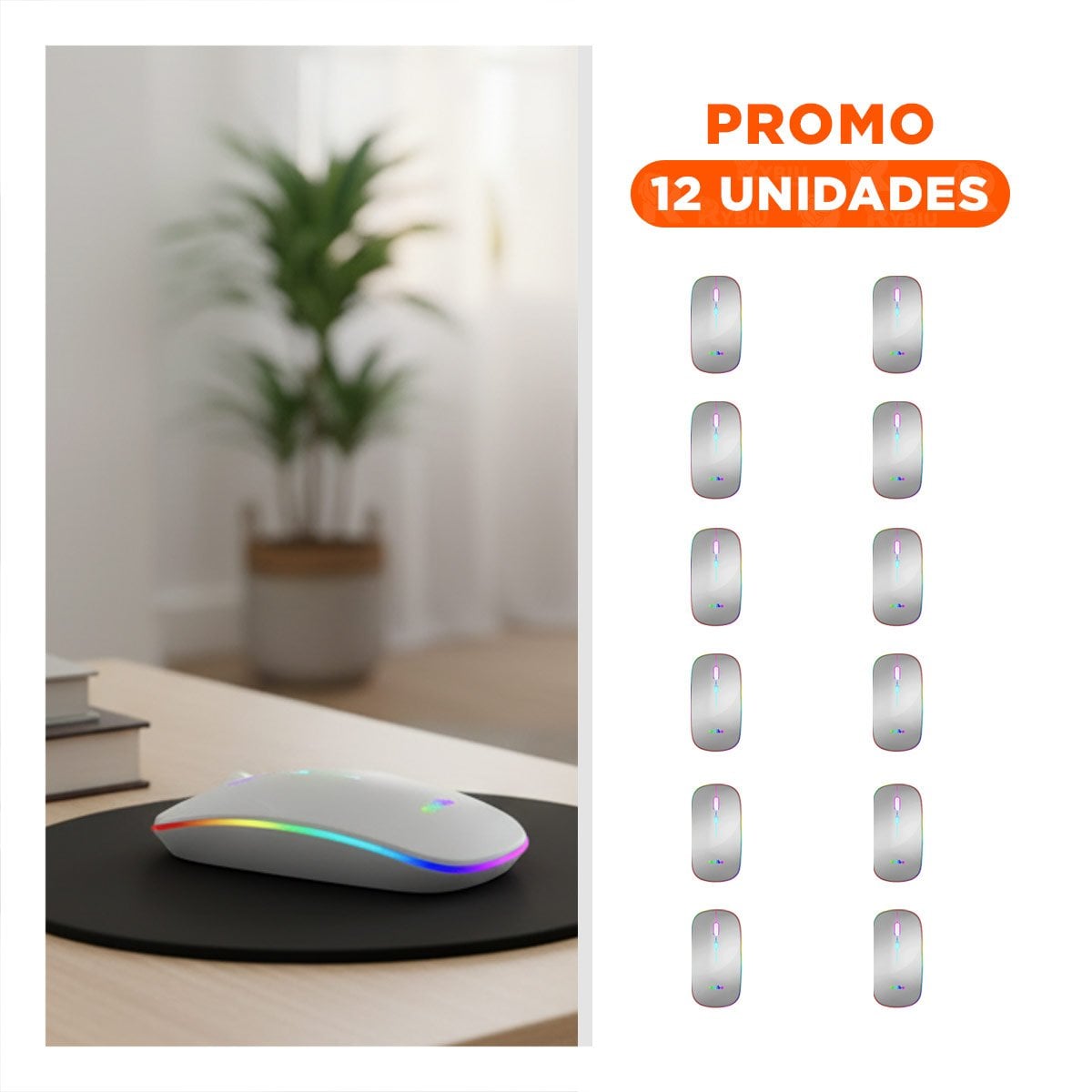 PACK12 CONTROL PORTATIL INALAMBRICO PLOMO PARA PC Y LAPTOP DE USO DIARIO Y+REGALO STICKER - 1
